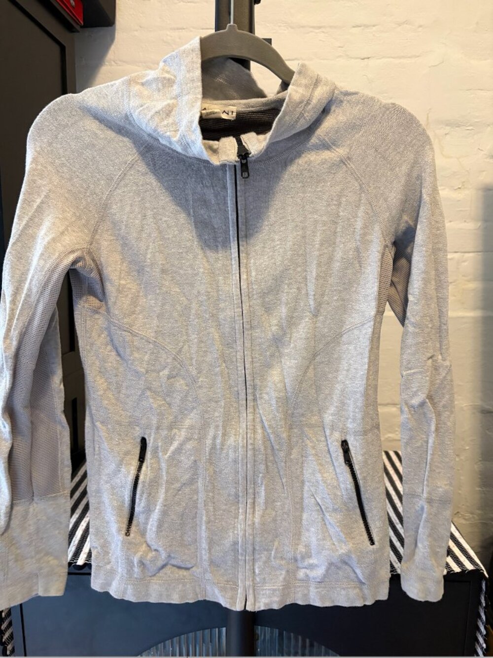 Akini Gray Zip Up, Small